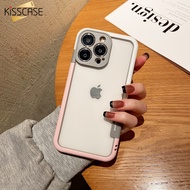 Kisscase Iphone15 14สีตัดกันเคสโทรศัพท์มือถือสองสีกรอบซิลิโคน13 Apple ฝาหลังซิลิโคนกันตกซิลิโคนกันตกสำหรับ Apple15 Pro Max 14 Plus 13 12 11