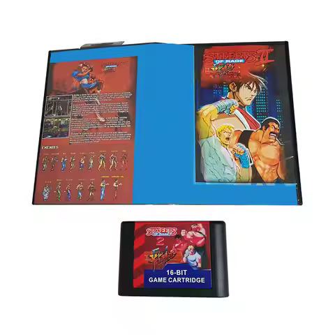 Final Fight in Street Of Rage 2With boxes 16 Bit MD Game Card For Sega Mega Drive For and for Origin