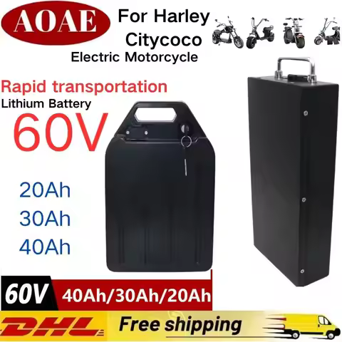 For 60V Harley 40Ah 30Ah 20Ah Electric Motorcycle Waterproof 18650 Lithium Battery Suitable Electric