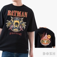 DOSH MENS OVERSIZED T-SHIRTS BATMAN เสื้อยืดโอเวอร์ไซส์ DBMT5310-BL