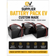 Battery Pack EV LiFePO4 Custom Made 72V 76V 40Ah-70Ah + BMS | Motor Elektrik E-Bike Solar