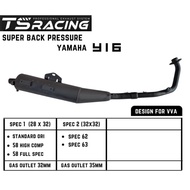 Y16ZR EXHAUST RACING BACK PRESSURE TS RACING STANDARD CUTTING EXHAUST Y16 BACKPRESSURE