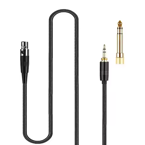 Poyatu HD490PRO Audio Cable for Sennheiser HD 490 PRO, HD 490 PRO Plus Headphones Cables Replacement