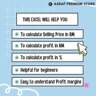 JGD Simple Easy Accounting Akaun Perniagaan Untung Rugi Microsoft Excel Calculator Shopee Profit Gui