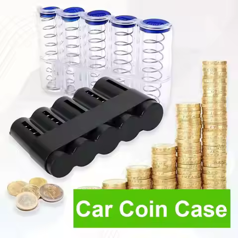 Car Coin Box Supports Thai Baht Coins 5 Slots Car Coin Box Coin Dispenser Coin Holder Sorter Collect