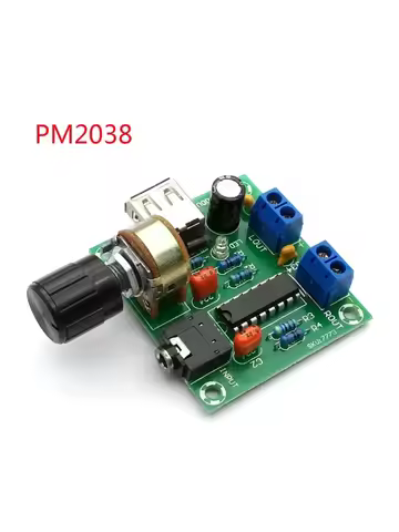 DC 2V-6V PM2038 Dual Track 2X5W Amplifier 5W+5W Module USB Power Supply AMP Board