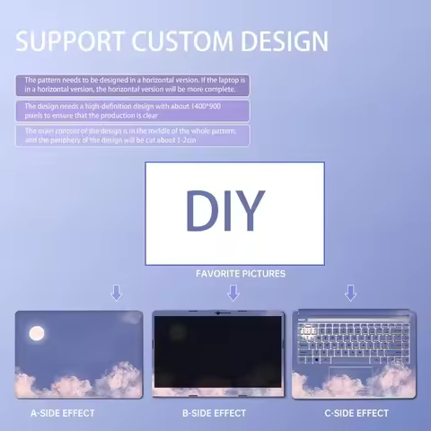 DIY Custom Laptop Sticker Decorative Skin Cover for Acer Dell Lenovo All Laptop Models