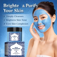 Blue Moroccan Clay Mask Powder 120g Deep Hydrating Mask Facial Skin Powder Softens Moisturizing B9w2