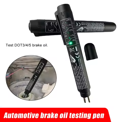 Car Brake Fluid Test Pen 5 LED Indicator Brake Fluid Tester DOT3 DOT4 DOT5 Brake Fluid Tester Car Di