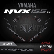 YAMAHA NVX / AEROX 155 V2 | MOTOR STRIPE STICKER 2017 (2) AEROX CUSTOM BODY STICKER