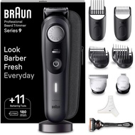 Braun Beard Trimmer Series 9 BT9441, Beard Trimmer Men Rechargeable, Trimmer with Barber Tools and 1