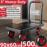 Foldable Trolley Heavy Duty Trolley Cart Portable Shopping Cart Folding Platform Trolley With Wheel 