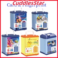 【24H】Celengan Mainan ATM Brankas Gesek Kartu Untuk Membuka Pintu Fingerprint Bank Mesin/ATM face rec