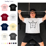Gym Story 6-Pack T-shirt - Happy Nonsense Shirt, youthful and dynamic style
