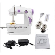 Sewing machine thread holder grinder polishing machine machine sewing foot Sewing machine needle size 16 machine sewing light ✾Mini Portable Sewing Machine (WhitePurple)✩