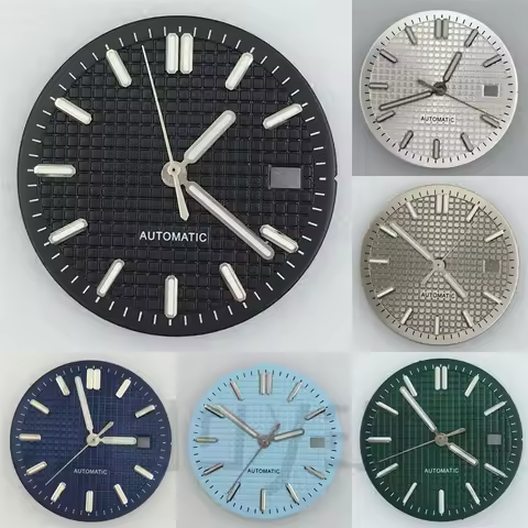NH35 31mm Watch Dial and Hand Set green luminous Fit NH35 NH36 PT5000 ETA 2836 2824 Pearl DG2813 380