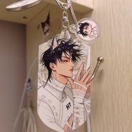 Don't Clo‌‌ Anime Keychain Women Acrylic Key Chain Man 19 Days Key Ring Pendant Ornament Accessories