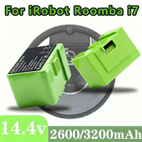 3200mAh i7 Battery Replacement for iRobot Roomba e and i Series i7+ e5 7150 7550 i3 3150 i3+ 3550 i4