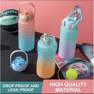 Water Bottle With Scale Botol Air BPA Free 2000ml