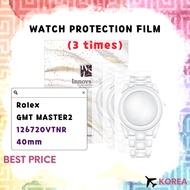 Protection Films for Rolex GMT MASTER2 40mm 126720VTNR (3 times) Jubilee Oyster / Scratch & Contamin
