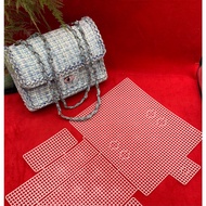 (New) Plastic Canvas Cross Stitch Mesh Sheet For Handmade Bag Benang Kait Beg Jaring Plastik local D