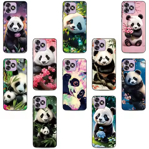 Lovely Panda Painted Case For ASUS Zenfone 10 9 8 Flip 5z ROG Phone 2 3 5 5s 6 7 Pro ZS630KL Silicon