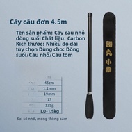 Ultra-light Ultra-short Stream Rod Set Mini Fishing Pole Kit Short Section Carbon Fiber Soft Tip for