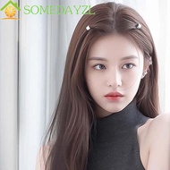 SOMEDAYMX 2/4/6pcs/set Silver Round Hairclasp, Metal Clips Y2K Hair Braid Tubes, Hair Accessories Sh