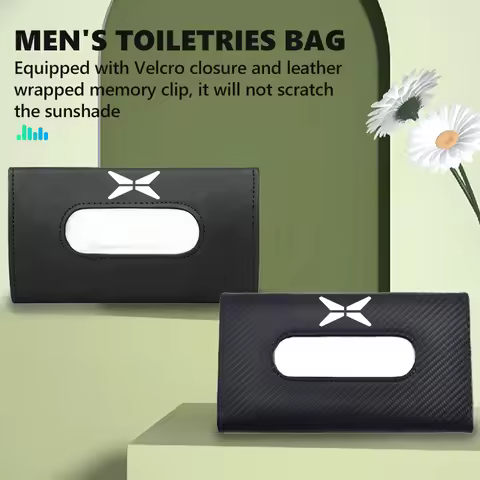 For Xiaopeng Snap-fit Car Sun Visor Tissue Box Storage Accessories Xpeng G6 G9 G3 P7i X9 2023 2024 2