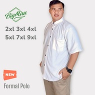 KEMEJA Jumbo White Shirt xxxl xxxxl Latest Big Size Shirt Size 2xl 3xl 4xl 7xl 9xl