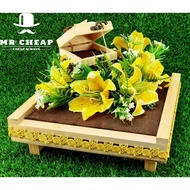 in stock (Hot) Dulang Hantaran Perkahwinan / Dulang Hantaran Kayu /Wooden Gift Tray 3013