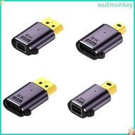WU Mini Adapter Male to Female Converters Gold-plates Interfaces Fast Transfer 7680x4320P 8K60Hz 4K1