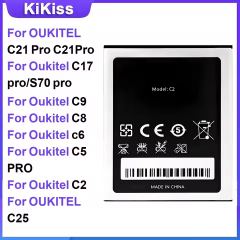 Battery For OUKITEL C21 Pro C17 pro C9 C8 c6 C5 PRO C2 C25 C18 PRO S77 C17 pro C15 Pro C12 pro C11 P
