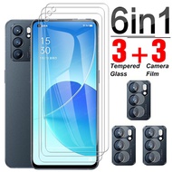 in 1 Tempered Glass For Oppo Reno6 5G Full Cover Screen Protector Lens Film For Reno5 Reno 6 5 F 4 Z