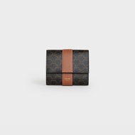 CELINE SMALL TRIFOLD WALLET IN TRIOMPHE CANVAS AND LAMBSKIN TAN 10D572BZ9-04LU กระเป๋าสตางค์ผู้หญิง 