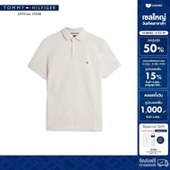 Tommy Hilfiger เสื้อโปโล ผู้ชาย รุ่น MW0MW32346 HCX - สีเบจ ทรง Regular