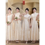bridesmaid dress plus size bridesmaid dress Champagne Bridesmaid Dress 2026 - High-End New Style Eve