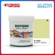 BOYSEN PERMACOAT LATEX PAINT COLOR SERIES SNAPPY GREEN B-7550-4L