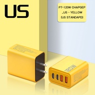 4 IN 1 หัวชาร์จ120W 6A สายชาร์จเร็ว 120w L/Micro USB/Type C อะแดปเตอร์ชาร์จเร็ว 120W PD USB TypeC 3.