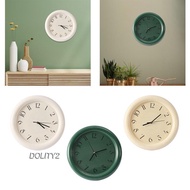 [Dolity2] Wall Clock Fashion Round Time Clock for Bathroom Living Room Dining Room