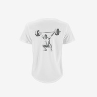 Soft Premium [Grab] Fitness Short Sleeve Breathable Sports T-shirt Couple's All Cotton Round Neck Ru