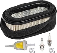HIFROM Air Filter Combo Fuel Filter Spark Plug Tune Up Kit for Kawasaki FD440V FD501V John Deere LX1
