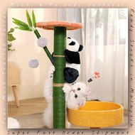 MNF Panda Hugging Bamboo Cat Tower Cat Scratcher Tree Cat Tree Play Climbing Toy 熊猫猫爬架