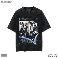 TISSATSU AESPA SAVAGE CLG Oversize Washed T-Shirt Kpop Wash Slimfit T-Shirt/ AESPA-21/