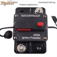 TOPTOOL Circuit Breaker Switch, Overcurrent Protection Voltage Protection Circuit Breaker, Metal Rec