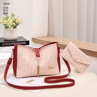 Ready stock 💕CR0018 Premium 2in1 set Sling Bag Women Bag sling Wanita Handbag Women Bag sling Beg Tangan wanita murah