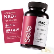 SELE Liposomal NAD+  Capsules for Women 1000mg - 8-in-1 Formula with NR+Q10 for Healthy Skin Aging 6