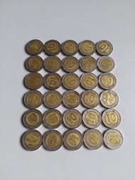 香港:洋紫荊:(10元硬幣):全部1994年:風水錢:(可散買20個):共30個