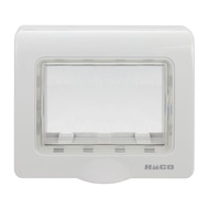 HACO หน้ากากกันน้ำ  3 ช่อง AP-W222R-GY สีเทา