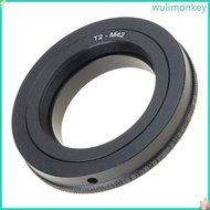 WU M42x0 75 Thread Lens Adapter Ring T2-M42 Telephoto Folding Lens To M42 Screw Mount For Camera Ada